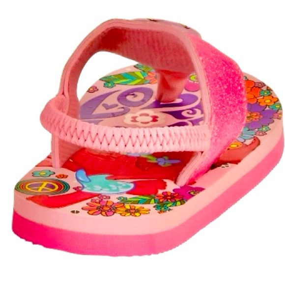 NWT TROLLS Light-Up Flip Flop Sandals Toddler Girls 9-10 (L) LAST PAIR! - Picture 8 of 12